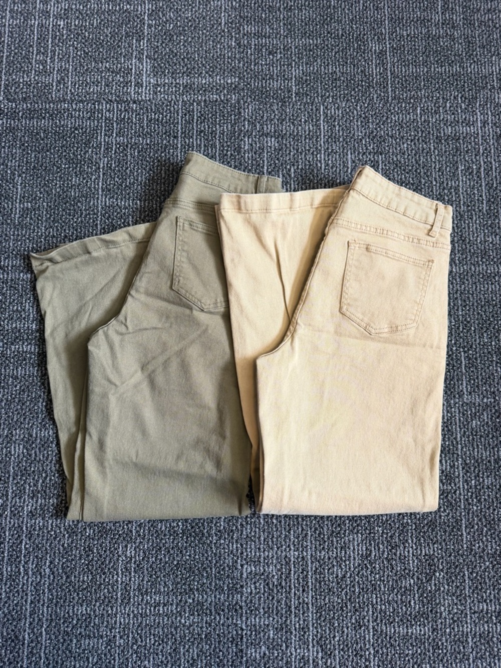 Ettelo Jeans High Waisted Wide Leg Loose Stretchy Lightweight Tummy Control